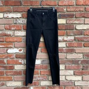 Articles of Society jeans - distressed w/ raw hem